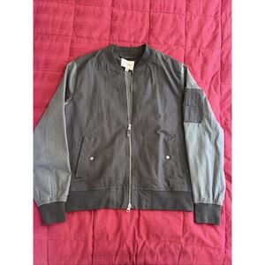 Goodfellow & Co Jacket Mens Medium (M) Gray/Grey Bomber Utility Coat Outdoor